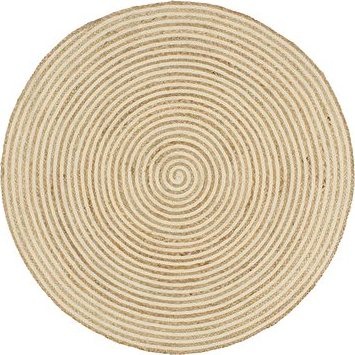 Ručne vyrobený koberec z juty špirálový