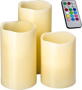 LED sviečky so zmenou farby a diaľkovým
