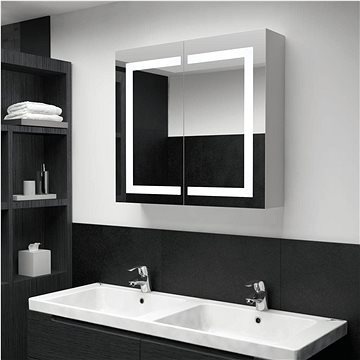 LED kúpeľňová zrkadlová skrinka 80 ×