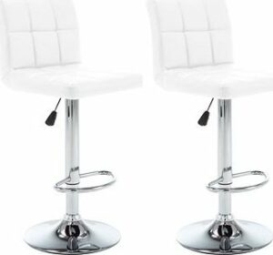 Barové stoličky 2 ks biele