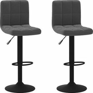 Barové stoličky 2 ks čierne