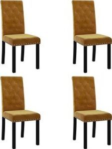 Jedálenské stoličky 4 ks hnedé