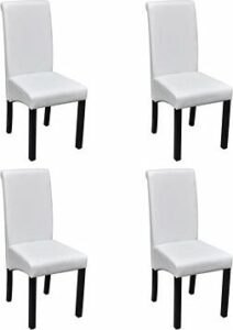 Jedálenské stoličky 4 ks biele