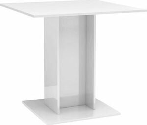 Jídelní stůl bílý s vysokým leskem 80 ×