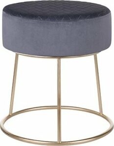 Sivá zamatová stolička DELCO 35 x