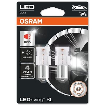 OSRAM LEDriving SL P21W Červená 12V