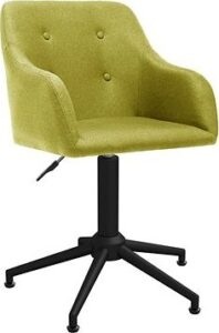 Otočná jedálenská stolička zelená