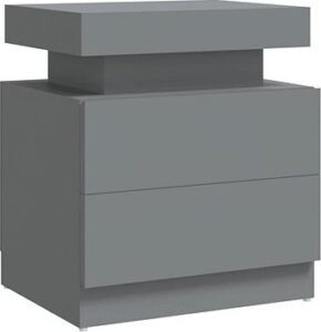 SHUMEE - Nočný stolík sivý 45 × 35