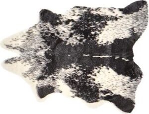 Čierny koberec z ekokože 60 ×