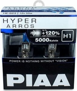 PIAA Hyper Arros 5000K H1 + 120 % jasne