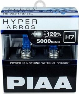 PIAA Hyper Arros 5000K H7 + 120%