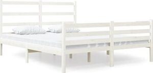 Rám postele biely masívna borovica 120 ×