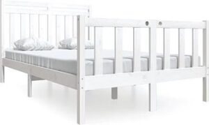 Rám postele biely masívne drevo 120 ×