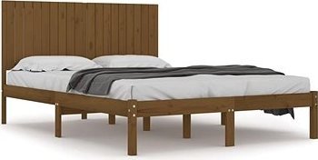 Rám postele medovo hnedý masívne drevo 180 ×