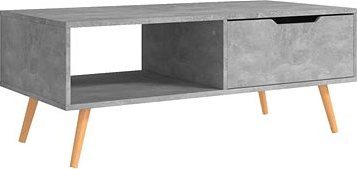 SHUMEE Konferenčný stolík betónovo sivý 100 × 49