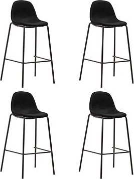 Barové stoličky 4 ks čierne