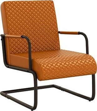 Konzolová stolička hnedá umelá