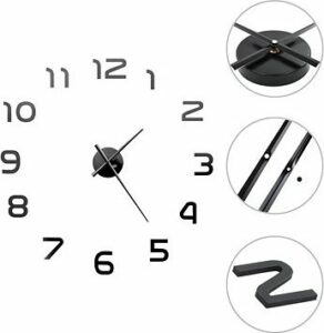 3D Nástenné hodiny s moderným dizajnom