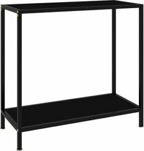 Konzolový stolík čierny 80 × 35 ×