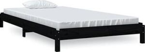 Stohovateľná posteľ čierna 100 × 200