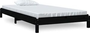 Stohovateľná posteľ čierna 90 × 190