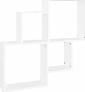 Shumee nástenná štvorcová biela 80 × 15