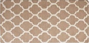 Béžový vlnený koberec 80 × 150