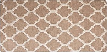 Béžový vlnený koberec 80 × 150