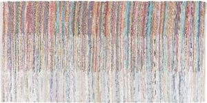 Farebný tkaný bavlnený koberec 80 ×