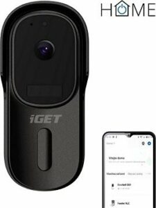 iGET HOME Doorbell DS1 Black – bateriový WiFi video zvonček