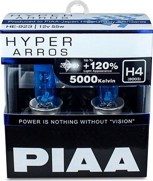 PIAA Hyper Arros 5000K H4 + 120%