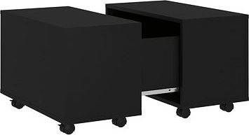SHUMEE Konferenčný stolík čierny 60 × 60
