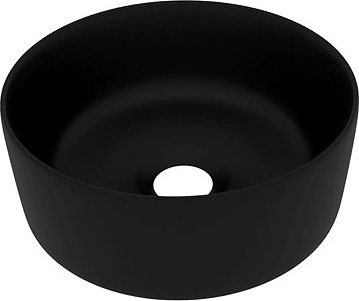 Luxusné umývadlo okrúhle matné čierne 40