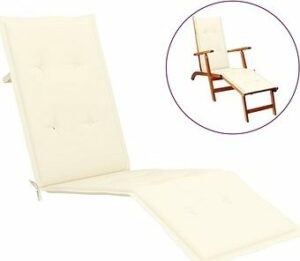 Poduška na polohovaciu stoličku krémová (75 + 105)