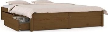 Rám postele so zásuvkami medovo hnedý 150 ×