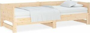 Výsuvná posteľ masívna borovica 2× (80