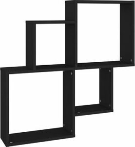 Shumee nástenná kubická čierna 80 × 15