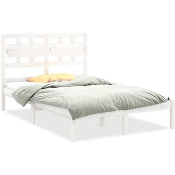 Rám postele biely masívne drevo 150 ×