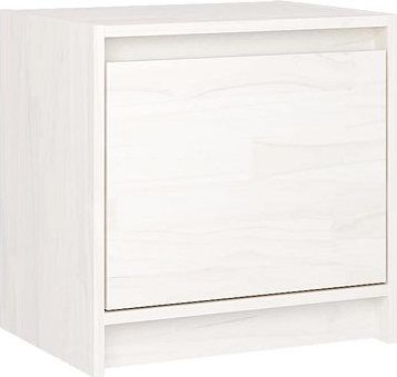 SHUMEE Nočný stolík biely 40 × 30