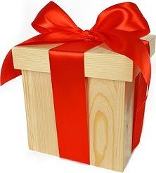 LAALU Škatuľka DELUXE drevená prírodná 17