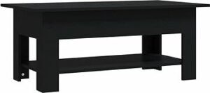 SHUMEE Konferenčný stolík čierny 102 × 55