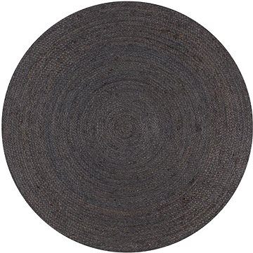 Ručne vyrobený koberec z juty okrúhly