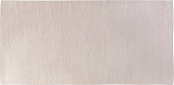 Béžový bavlnený koberec 80 × 150