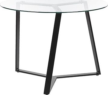 Okrúhly sklenený jedálenský stôl 100 cm