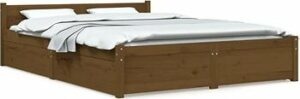 Rám postele so zásuvkami medovo hnedý 150 ×