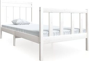 Rám postele biely masívne drevo 90 ×